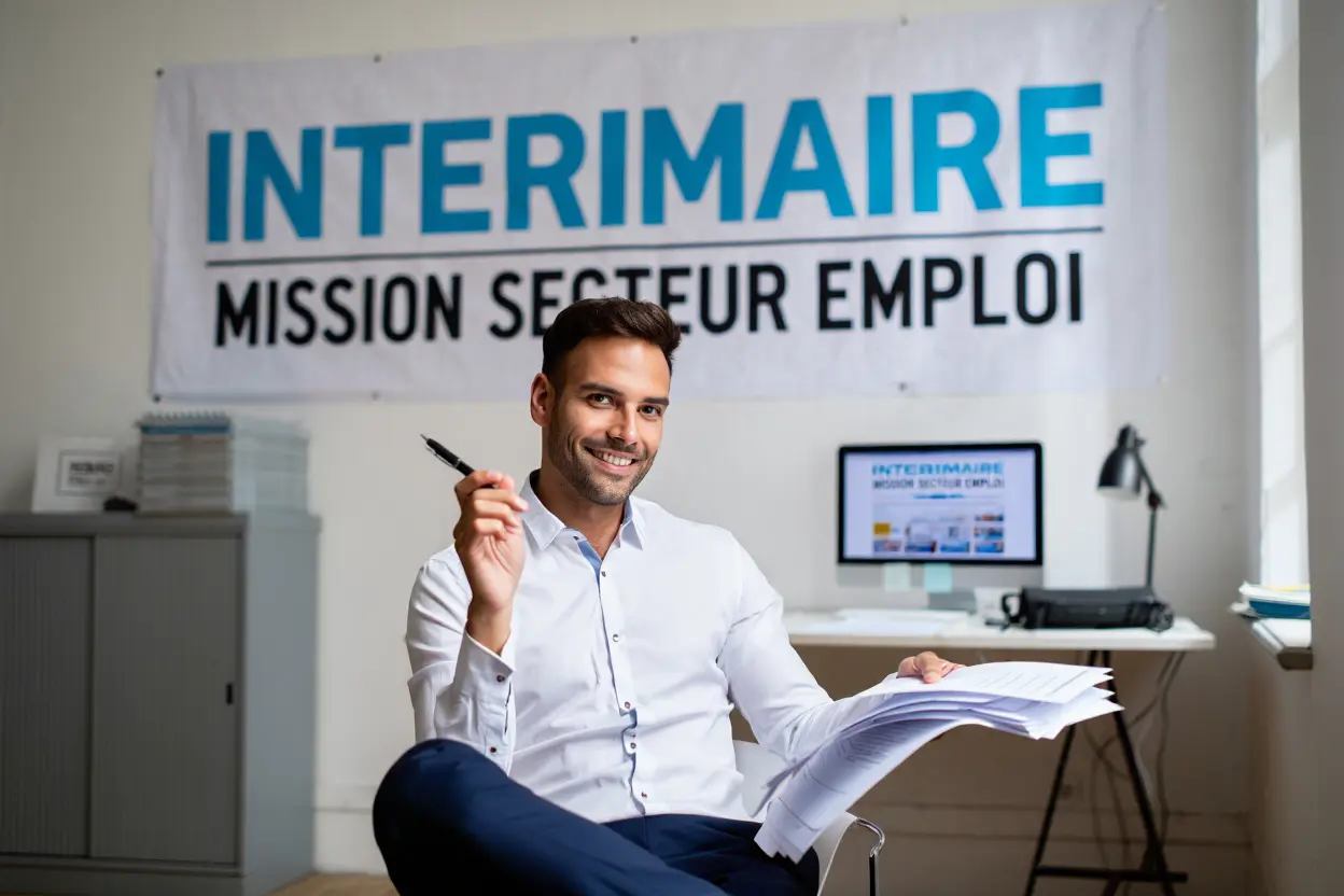 Travailleur intérimaire sur chantier