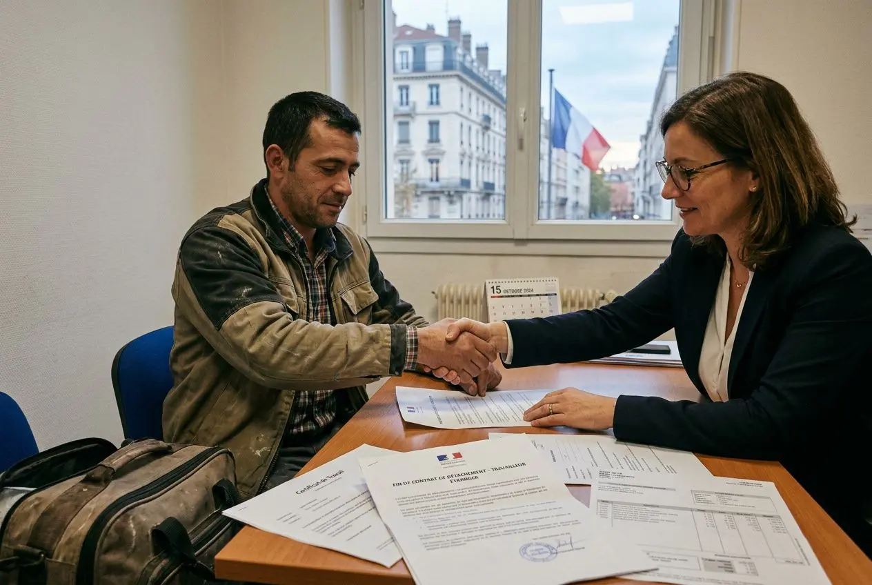 Fin de mission et transition d'un travailleur détaché