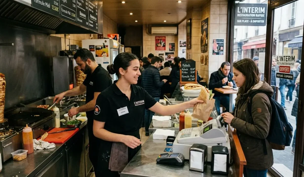 Cuisine professionnelle avec équipe intérimaire